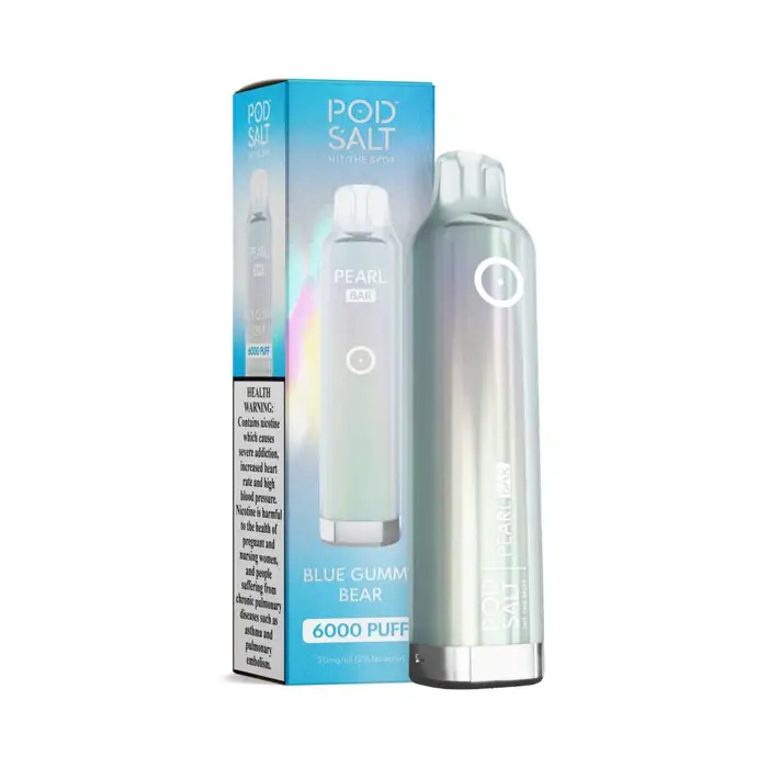Pod-Salt-Pearl-blue-gummy-bear Pod Salt Pearl Bar 6000 Puffs Disposable Vape - Image 1
