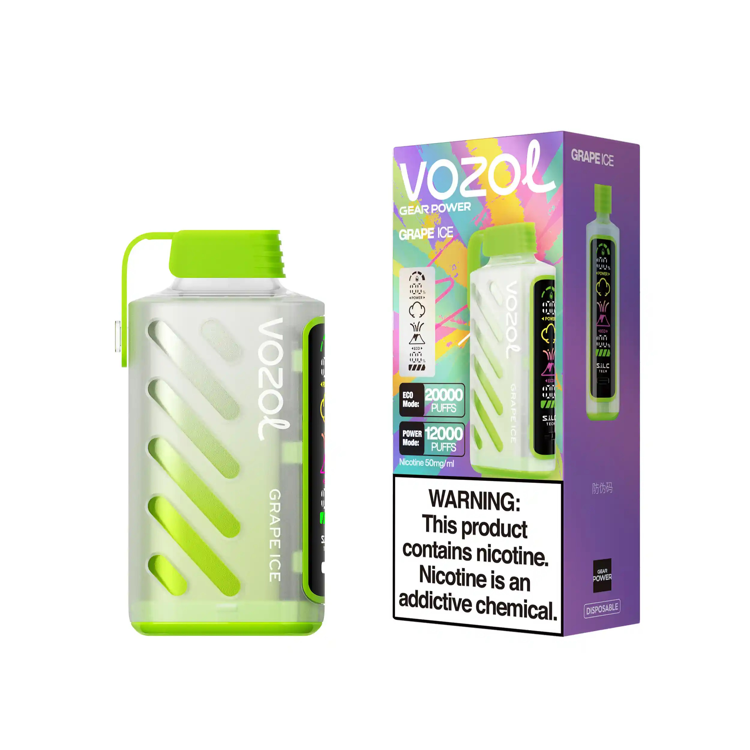 Vozol-Gear-Power-Grape-Ice-2 Vozol Gear Power 20000 Puffs Disposable Vape - Image 1