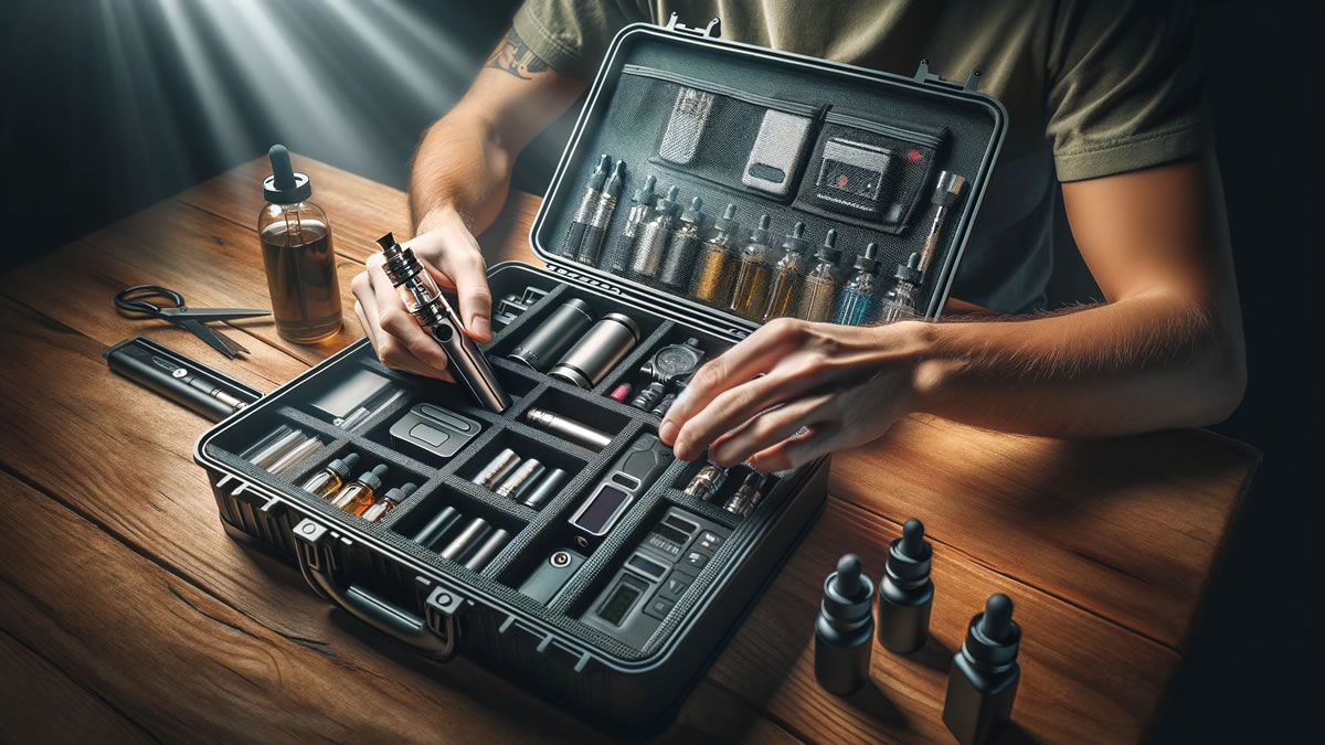 Vape proper upright storage, keeping vape cool UAE, avoid hot car vape - How to Travel With Your Vape