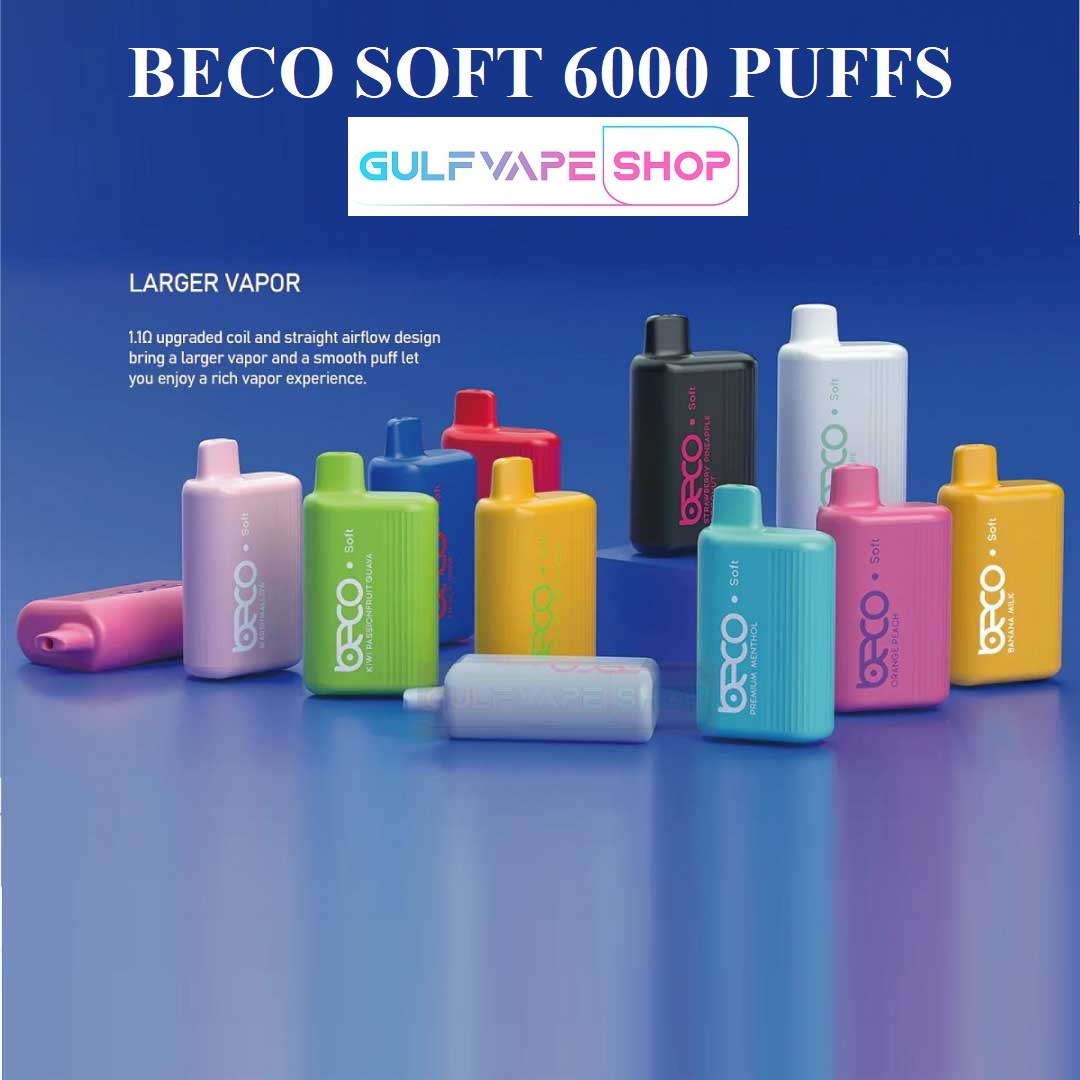 Beco Soft 6000 organic silicon finish, skin-friendly vape coating, smooth vape texture, tactile experience vape - BUY BECO SOFT 6000 PUFFS DISPOSABLE VAPE
