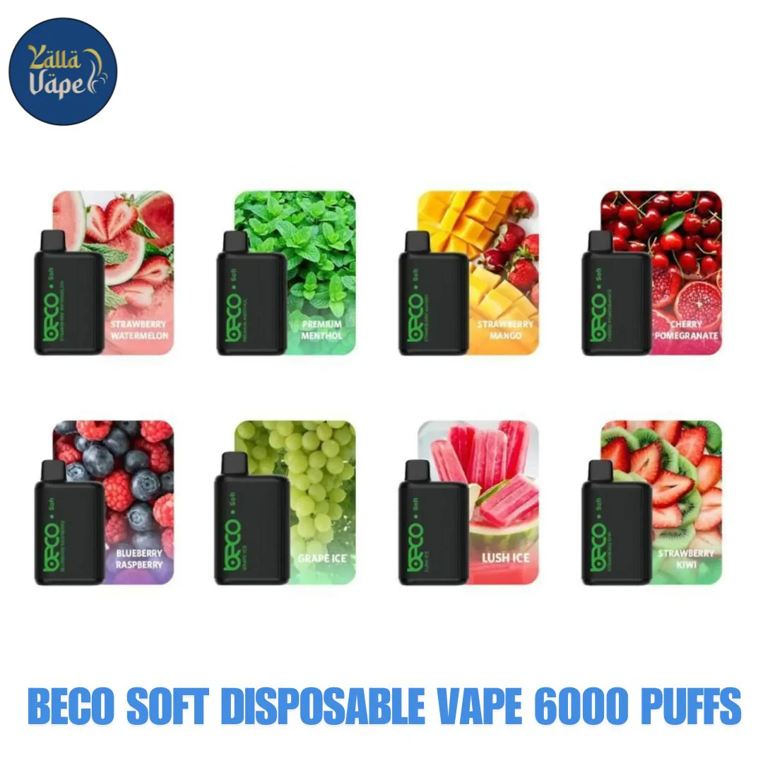 Beco Soft 6000 disposable vape, ergonomic vape design, soft touch vape, comfortable grip vape - Beco Soft Disposable Vape 6000 Puffs 20mg & 50mg In Dubai UAE ...