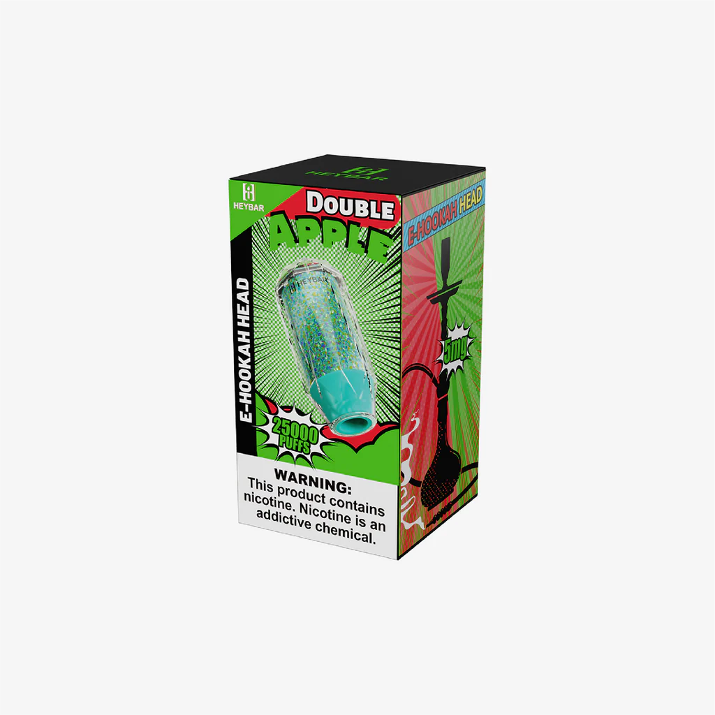 Vape comparison head-to-head battle, Disposable shisha vape lineup - HeyBar E-Hookah Head 25K Disposable