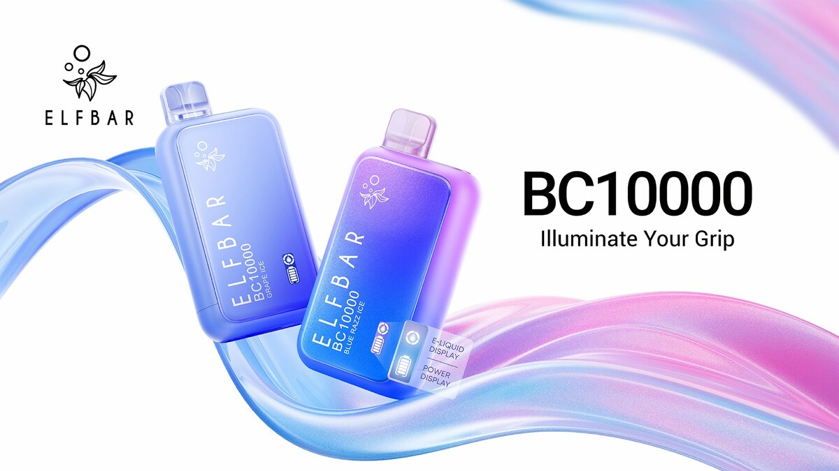 Elfbar BC10000 shimmering surface nano-coating reflective gemstone vape - ELFBAR launches BC10000 in the UAE