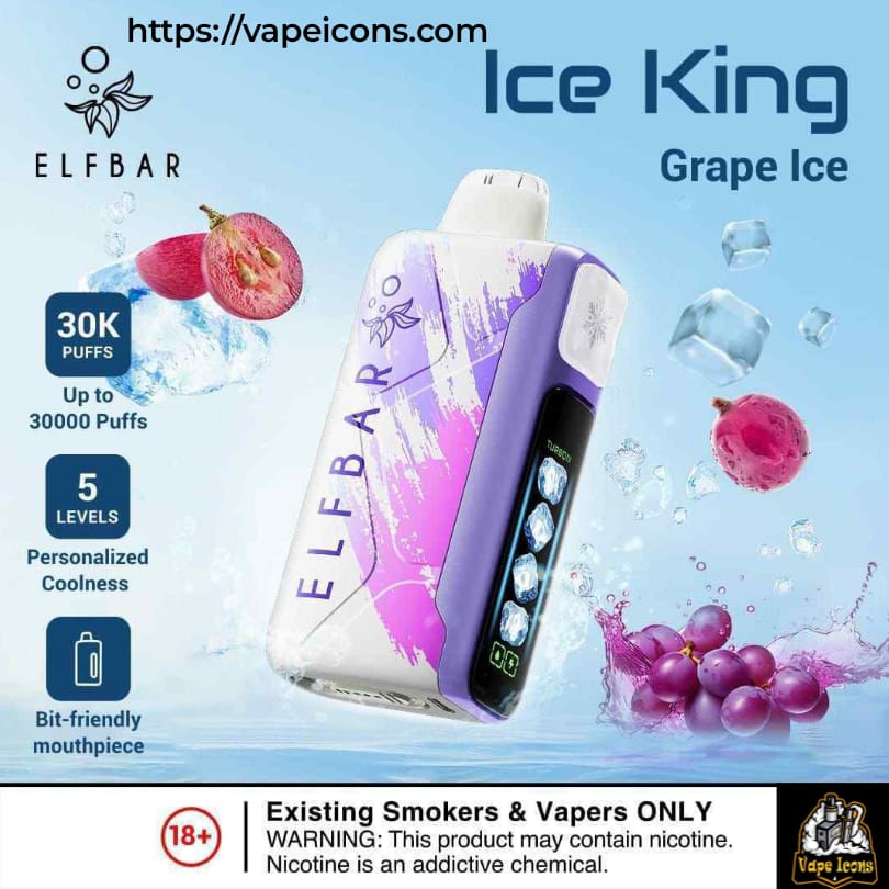 Elfbar Ice King in Kandora pocket, ergonomic vape portability, discreet vape device UAE - ELF BAR Ice King 30000 Puffs Adjustable Vape in UAE – Vape Icons