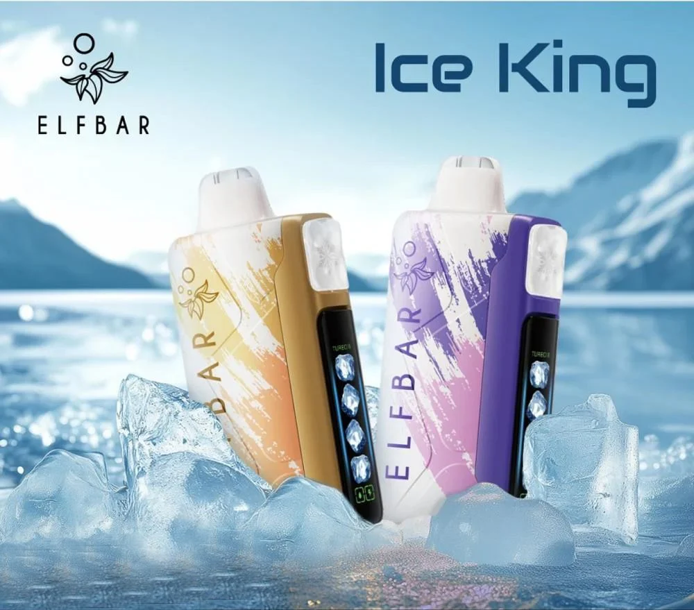 Elfbar Ice King internal cooling tech, vape triple core cooling diagram, WS-23 cooling agent, vape cooling mechanism - Elf Bar Ice King 30000 Puffs – Adjustable Cooling Disposable Vape ...