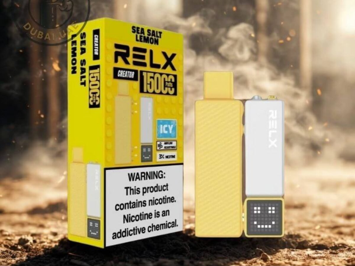 RELX MCi Kit 15000 product shot, vape tech specifications, smart disposable vape - Relx Creator Starter Kit 15000 Puffs Disposable Vape in Dubai