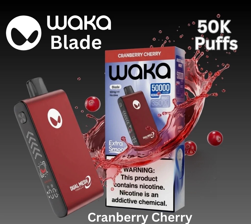 Waka Blade 50000 disposable vape detailed product shot, engineering marvel design - Waka Blade 50000 Puffs Disposable Vape - Vapico
