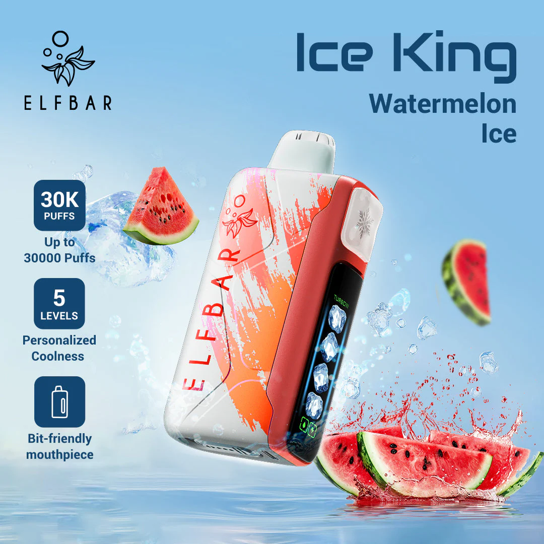 Elfbar Ice King 30000 frosty vape design, icy cooling disposable vape, Elfbar brain freeze sensation - Buy Elfbar Ice King 30000 puffs Disposable Vape in YOUR CITY-FAST ...
