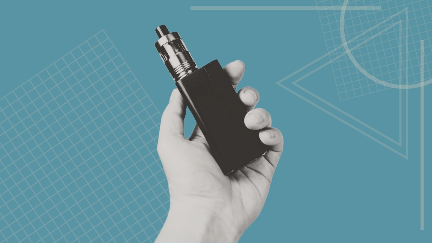 Vape with extreme icy flavor, person experiencing