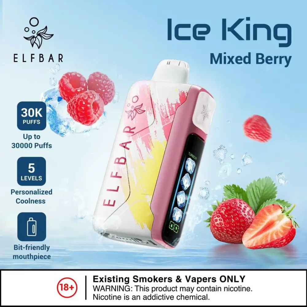 Elfbar - Elfbar Ice King 30000 Puffs Disposable Vape | Fast Delivery Dubai &