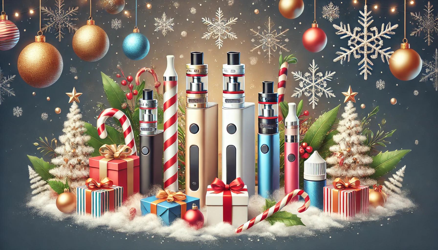 Luxury vape device Dubai Christmas, elegant e-cigarette festive setting, high-end vape accessory aesthetics, sophisticated holiday vape - Celebrate the Holidays with Geek Bar Pulse X & RAZ LTX 25K ...