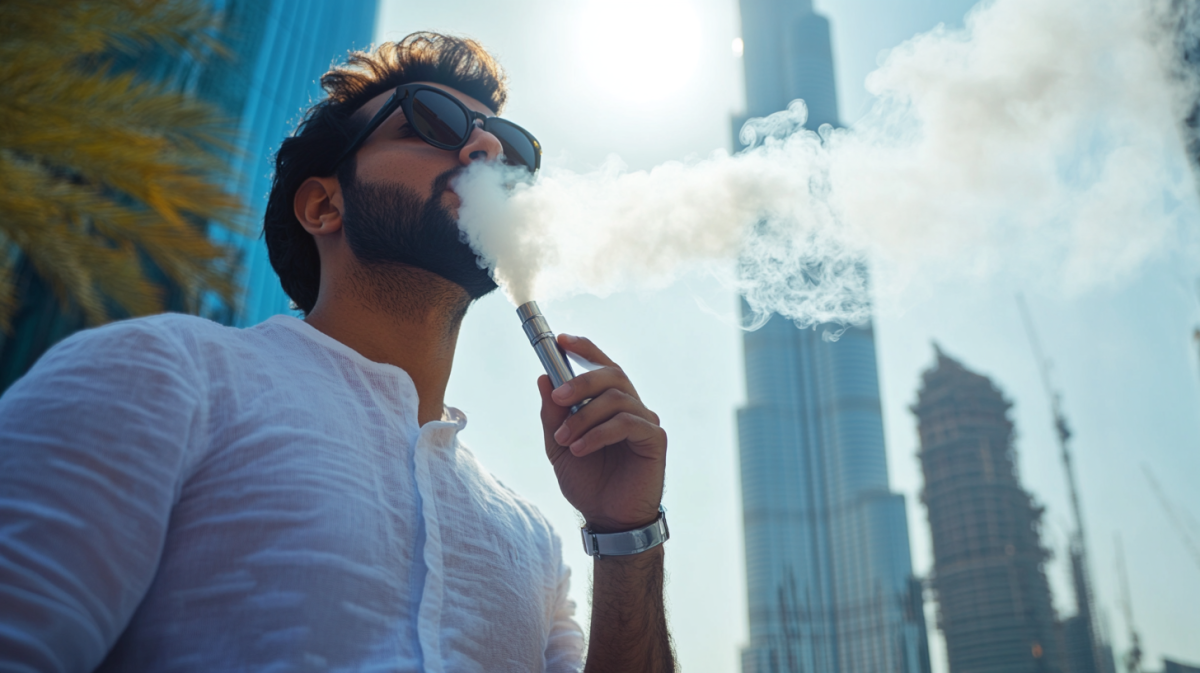 Dubai Christmas vape, festive vaping Dubai skyline, UAE flag vape - UAE Vaping Laws 2025: Complete Guide to E-cigarette Rules ...