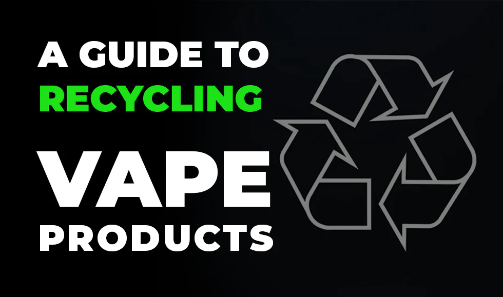 vape battery recycling instructions, e-waste disposal symbols, lithium-ion battery recycling for ENDS - Vape Recycling Guide: How to Safely Dispose Products